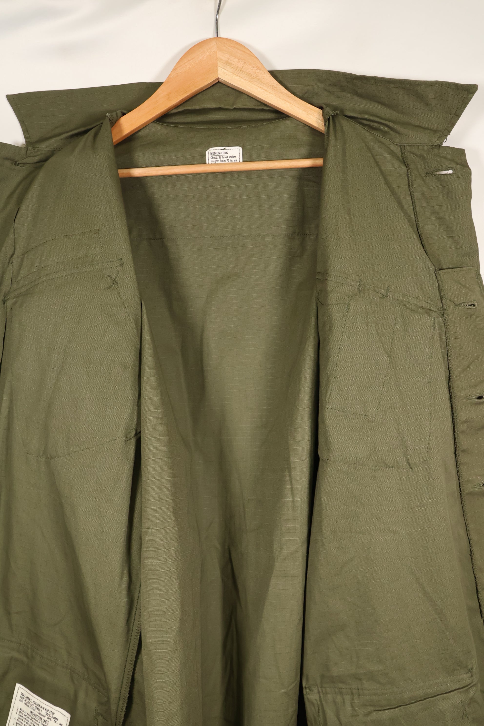 1968 Contract, Deadstock, 4th Model Jungle Fatigue Jacket, Slightly Soiled　