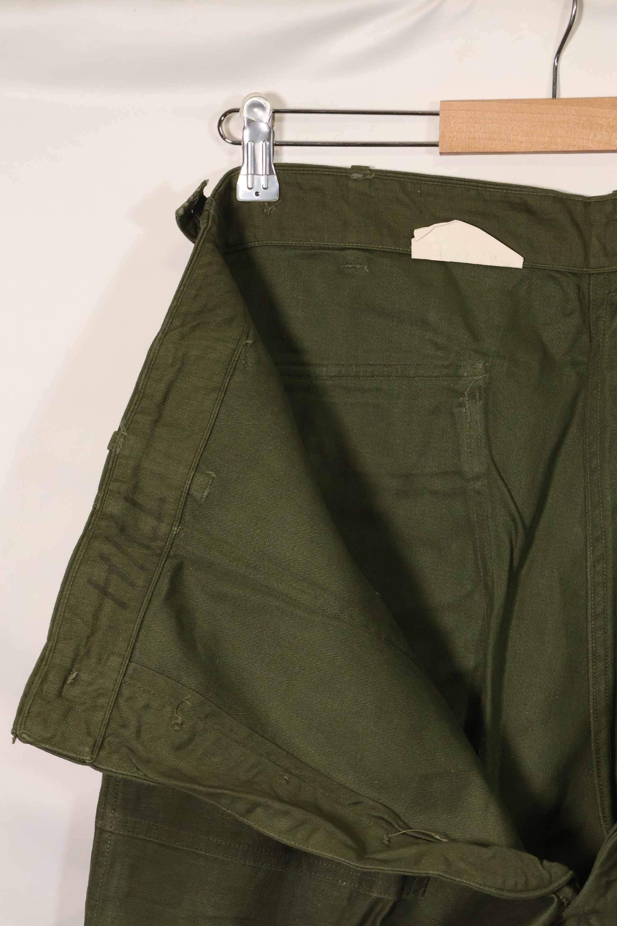 1964 contract early lot OG-107 utility pants baker pants 38x33 used
