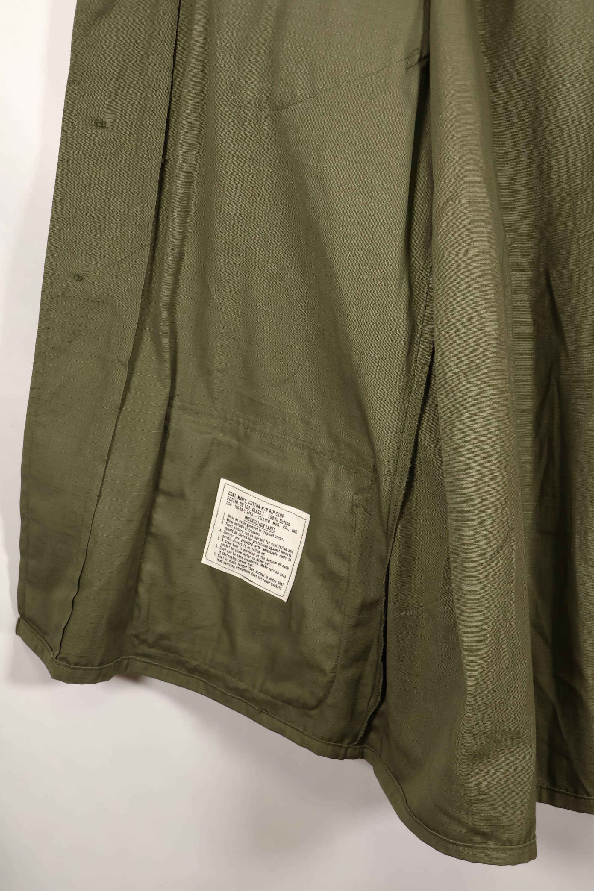 1968 Contract, Deadstock, 4th Model Jungle Fatigue Jacket, Slightly Soiled　
