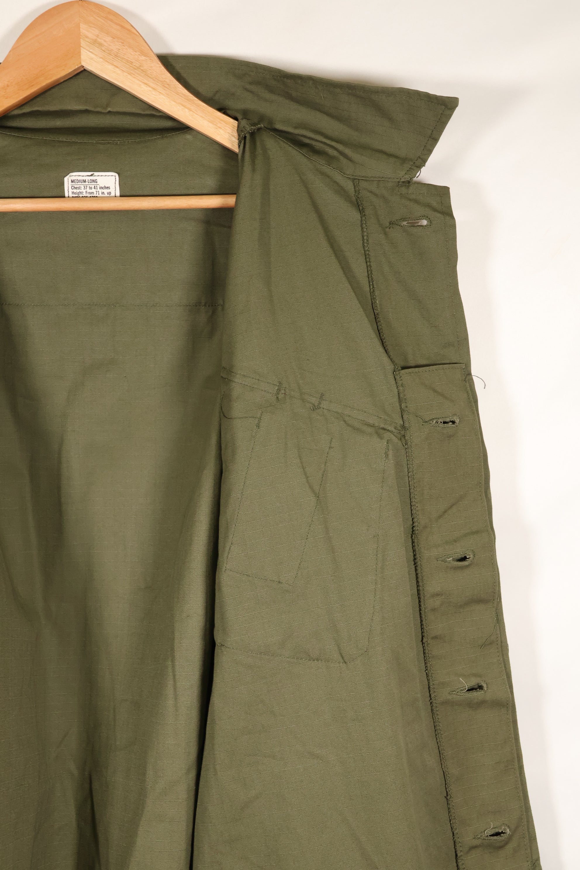 1968 Contract, Deadstock, 4th Model Jungle Fatigue Jacket, Slightly Soiled　