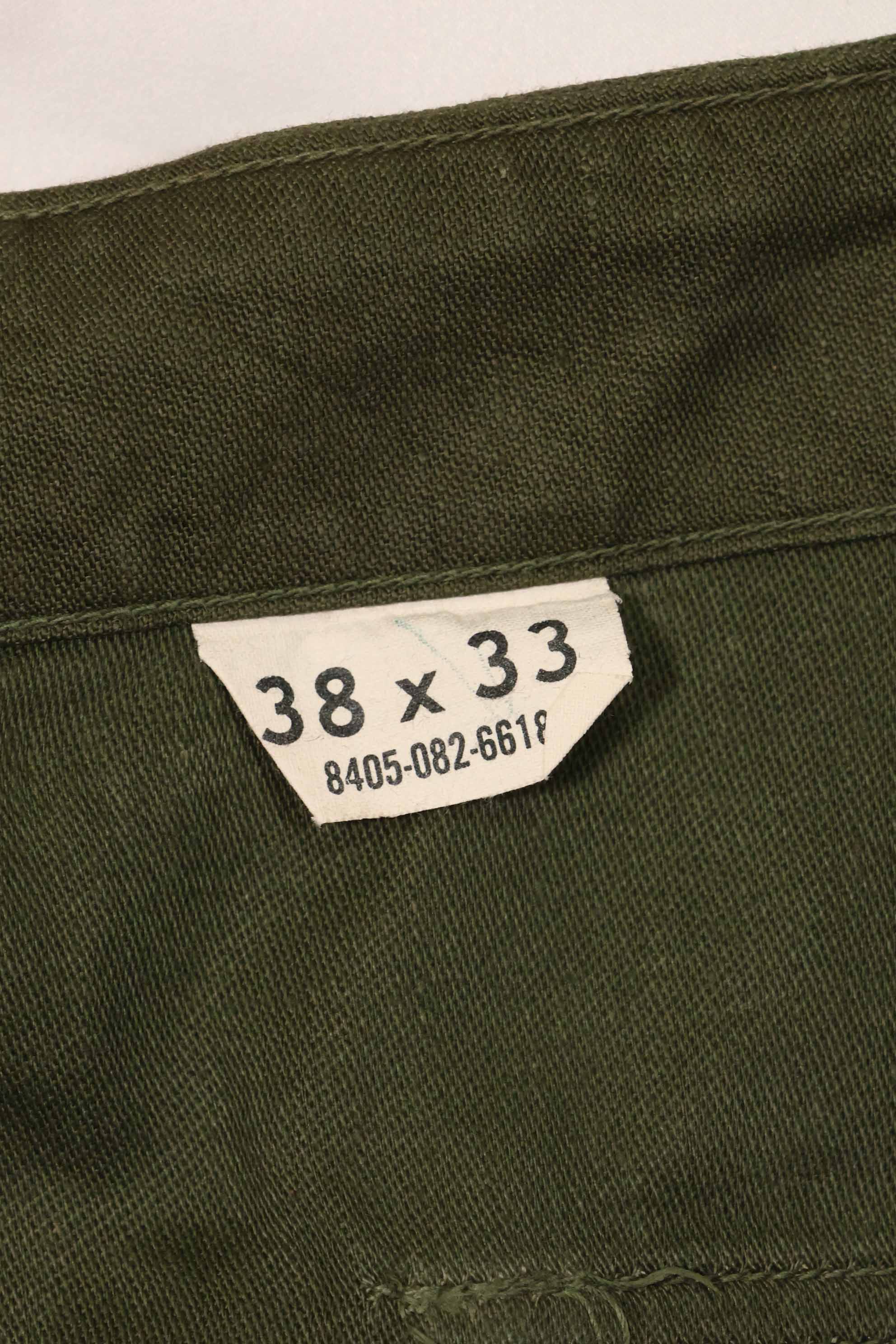 1964 contract early lot OG-107 utility pants baker pants 38x33 used
