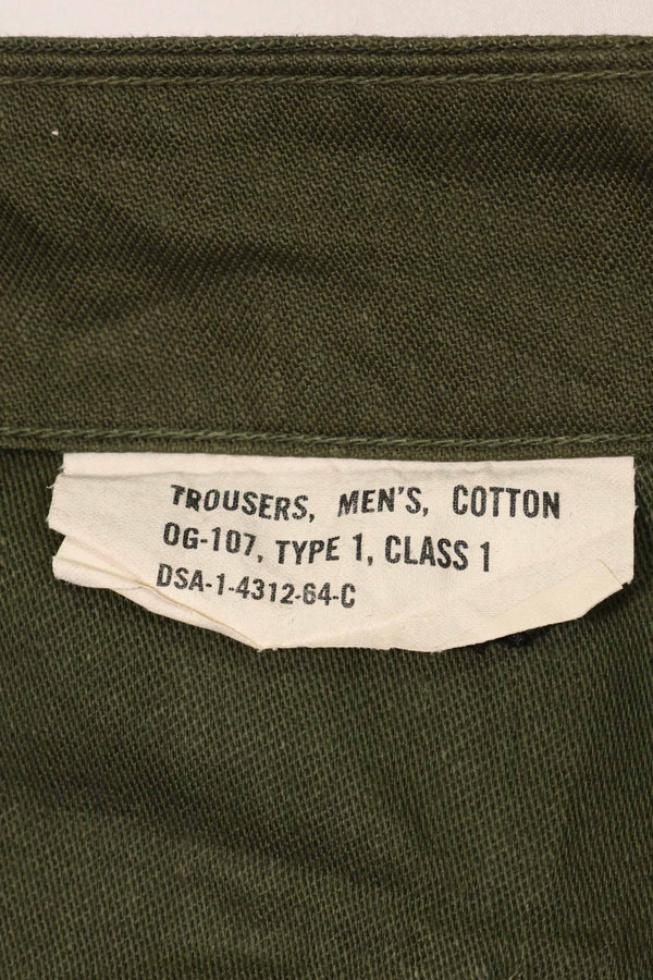 1964 contract early lot OG-107 utility pants baker pants 38x33 used