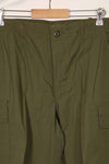 1969 Contract Deadstock 4th Model Ripstop Jungle Fatigue Pants M-L Unused