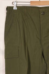 1969 Contract Deadstock 4th Model Ripstop Jungle Fatigue Pants M-L Unused