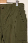 1969 Contract Deadstock 4th Model Ripstop Jungle Fatigue Pants M-L Unused