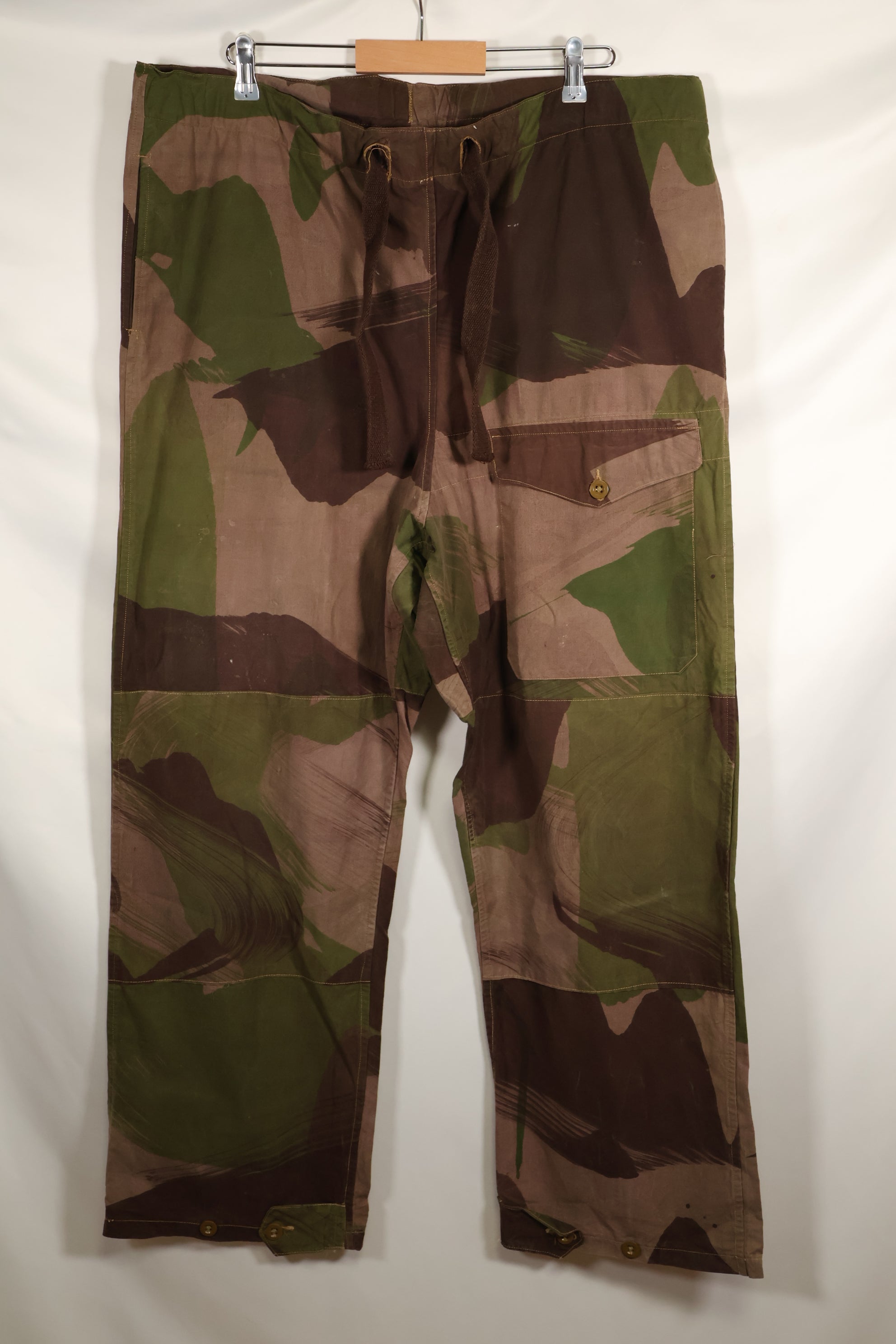 Real British Army SAS Trousers WINDPROOF Camouflage Pants Size No.5 Used