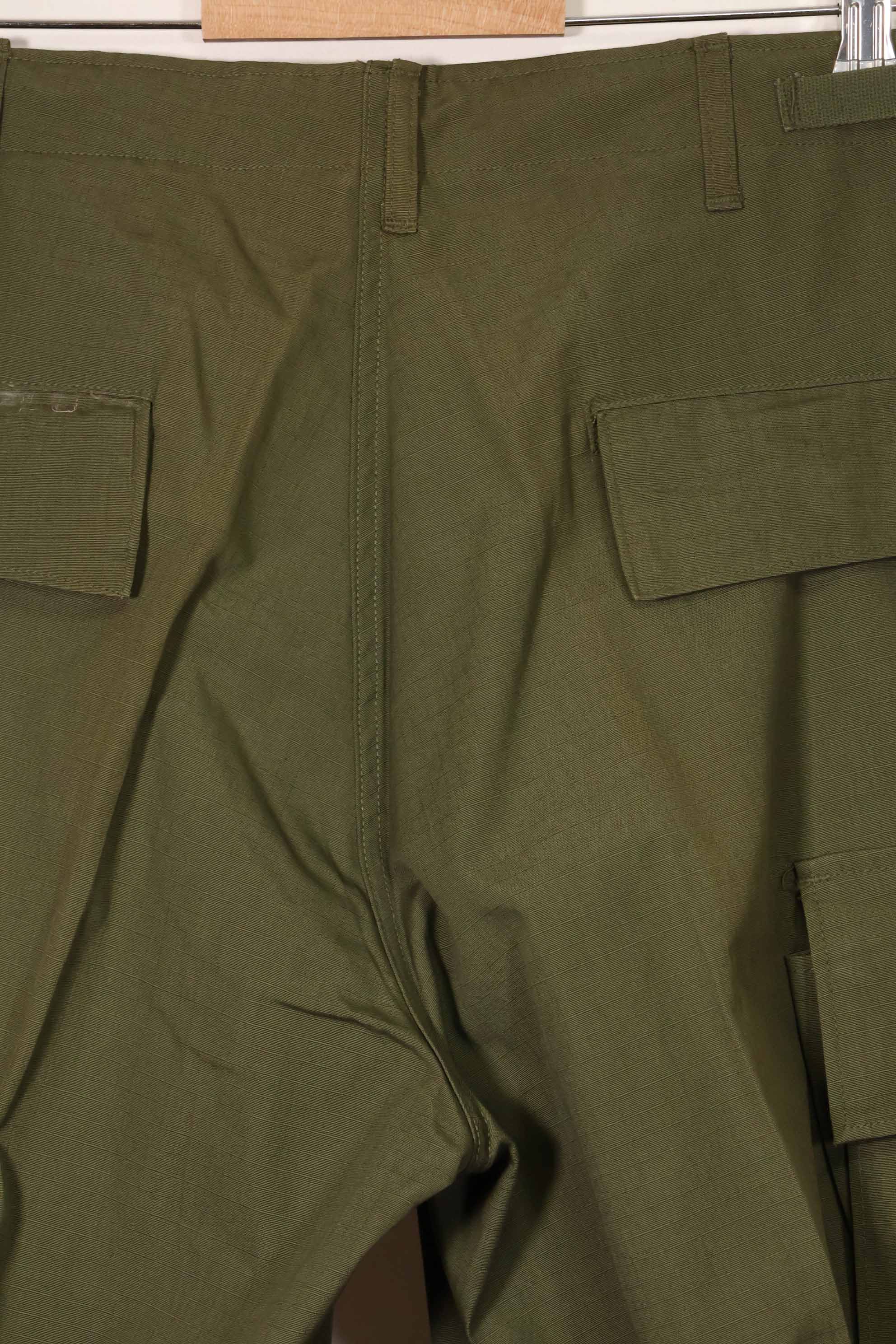 1969 Contract Deadstock 4th Model Ripstop Jungle Fatigue Pants M-L Unused