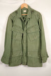 Circa 1965  S-S  2nd Model Jungle Fatigue Jacket  Stained  Faded  Used