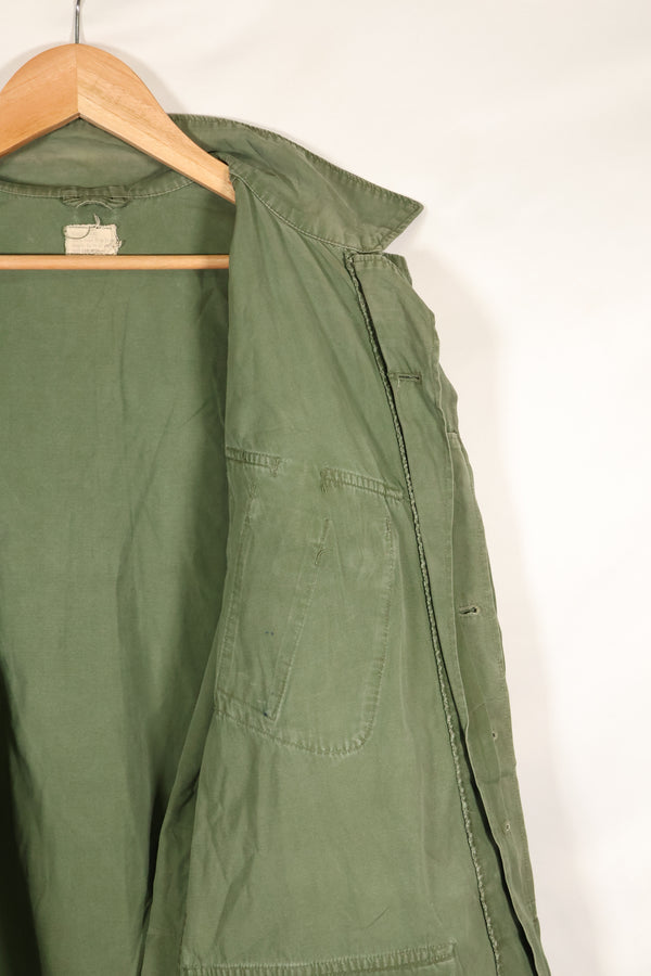 Circa 1965  S-S  2nd Model Jungle Fatigue Jacket  Stained  Faded  Used