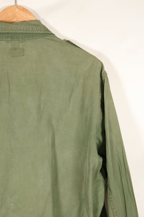 Circa 1965  S-S  2nd Model Jungle Fatigue Jacket  Stained  Faded  Used