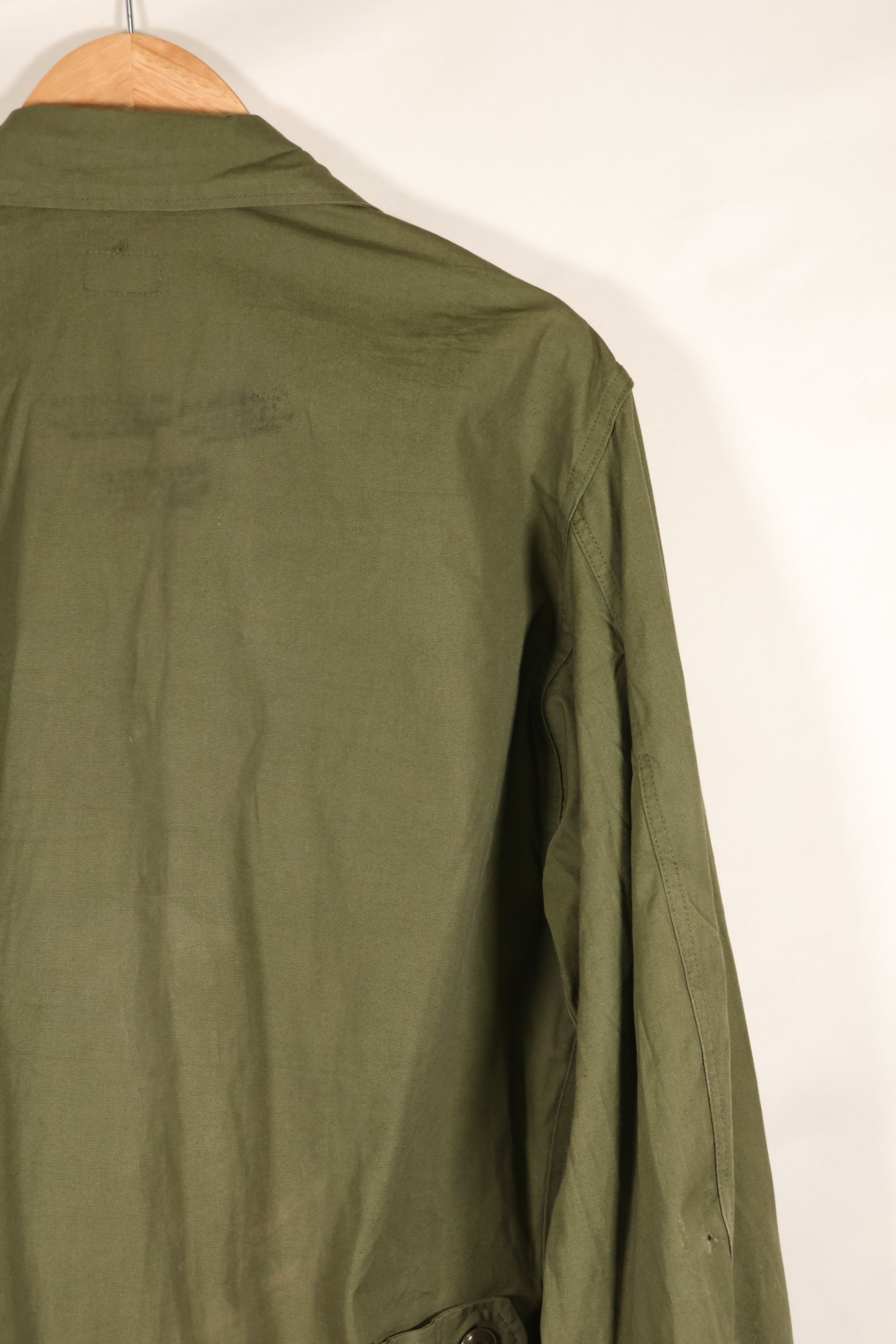 Circa 1965  S-L  2nd Model Jungle Fatigue Jacket  Stains and scuffs  Used