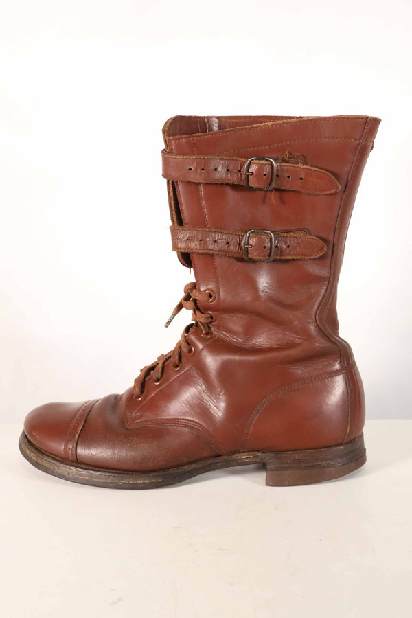 1940's U.S. Army M40 Cavalry shorts boots, 2 buckles, used, A