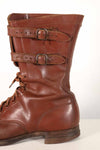 1940's U.S. Army M40 Cavalry shorts boots, 2 buckles, used, A
