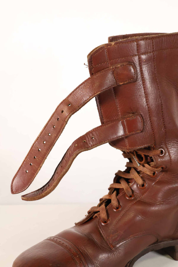 1940's U.S. Army M40 Cavalry shorts boots, 2 buckles, used, A