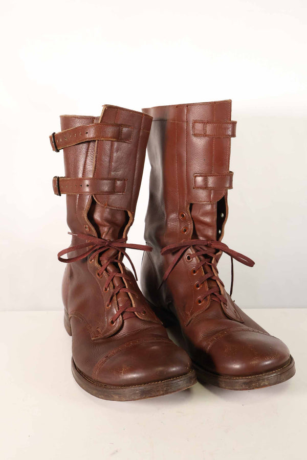 1940's U.S. Army M40 Cavalry shorts boots, 2 buckles, used, B