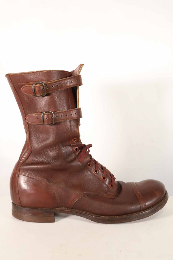 1940's U.S. Army M40 Cavalry shorts boots, 2 buckles, used, B