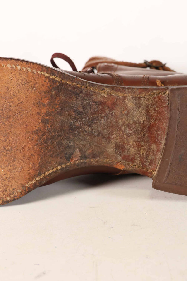 1940's U.S. Army M40 Cavalry shorts boots, 2 buckles, used, B