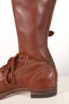 1940's U.S. Army M40 Cavalry Long Boots, 3 buckles, used.