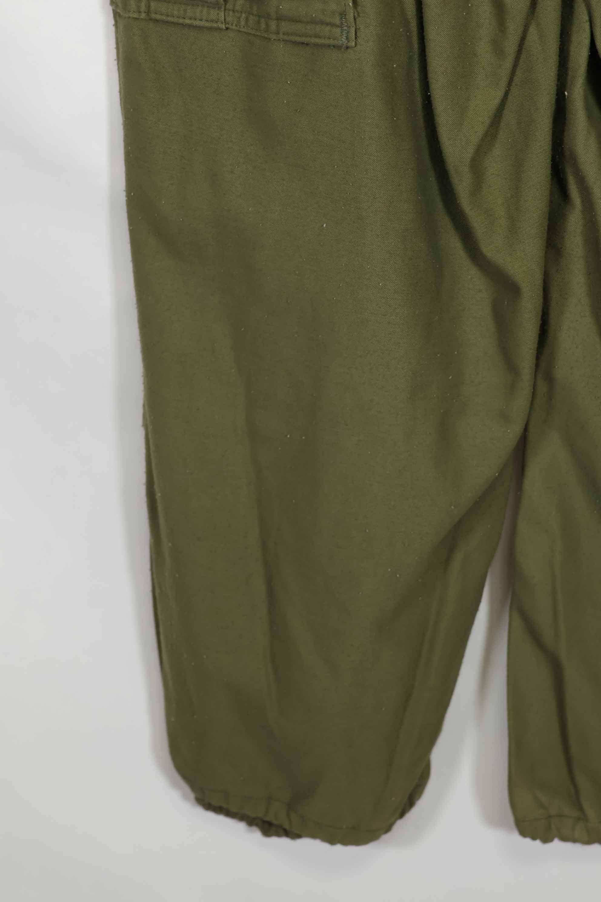 1974 U.S. Army M65 cotton field pants, S-L used.