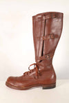 1940's U.S. Army M40 Cavalry Long Boots, 3 buckles, used.