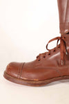 1940's U.S. Army M40 Cavalry Long Boots, 3 buckles, used.