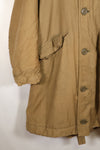 1940s, WWII, U.S. Navy, N-1 Deck Coat, Hooded Jacket, Faded, Stenciled, Used