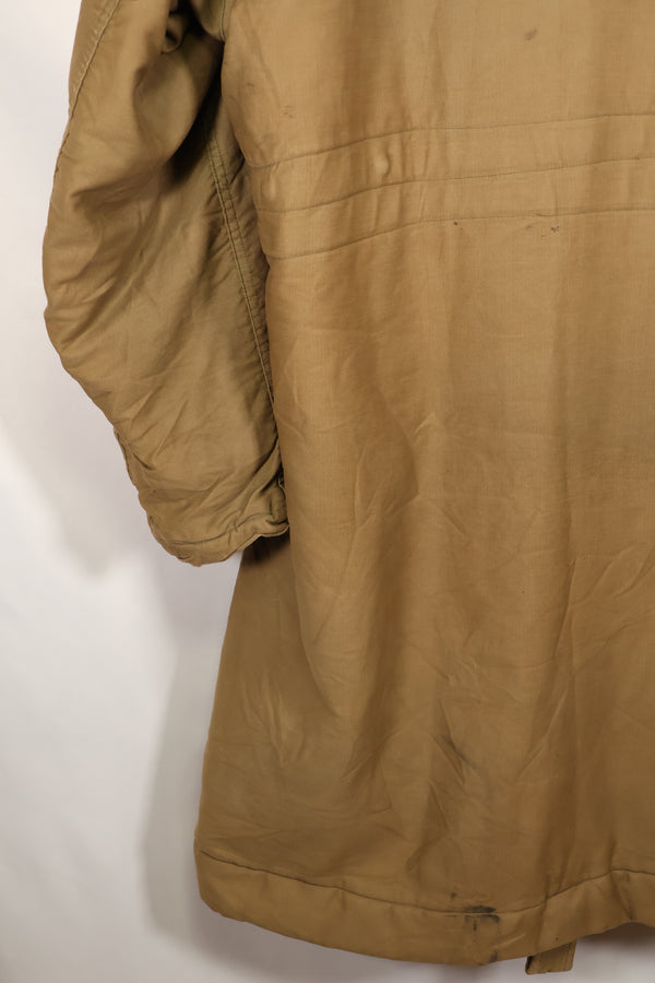 1940s, WWII, U.S. Navy, N-1 Deck Coat, Hooded Jacket, Faded, Stenciled, Used