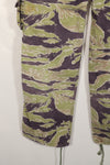 Real heavyweight fabric late war pattern tiger stripe pants, used.