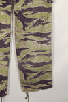 Real heavyweight fabric late war pattern tiger stripe pants, used.