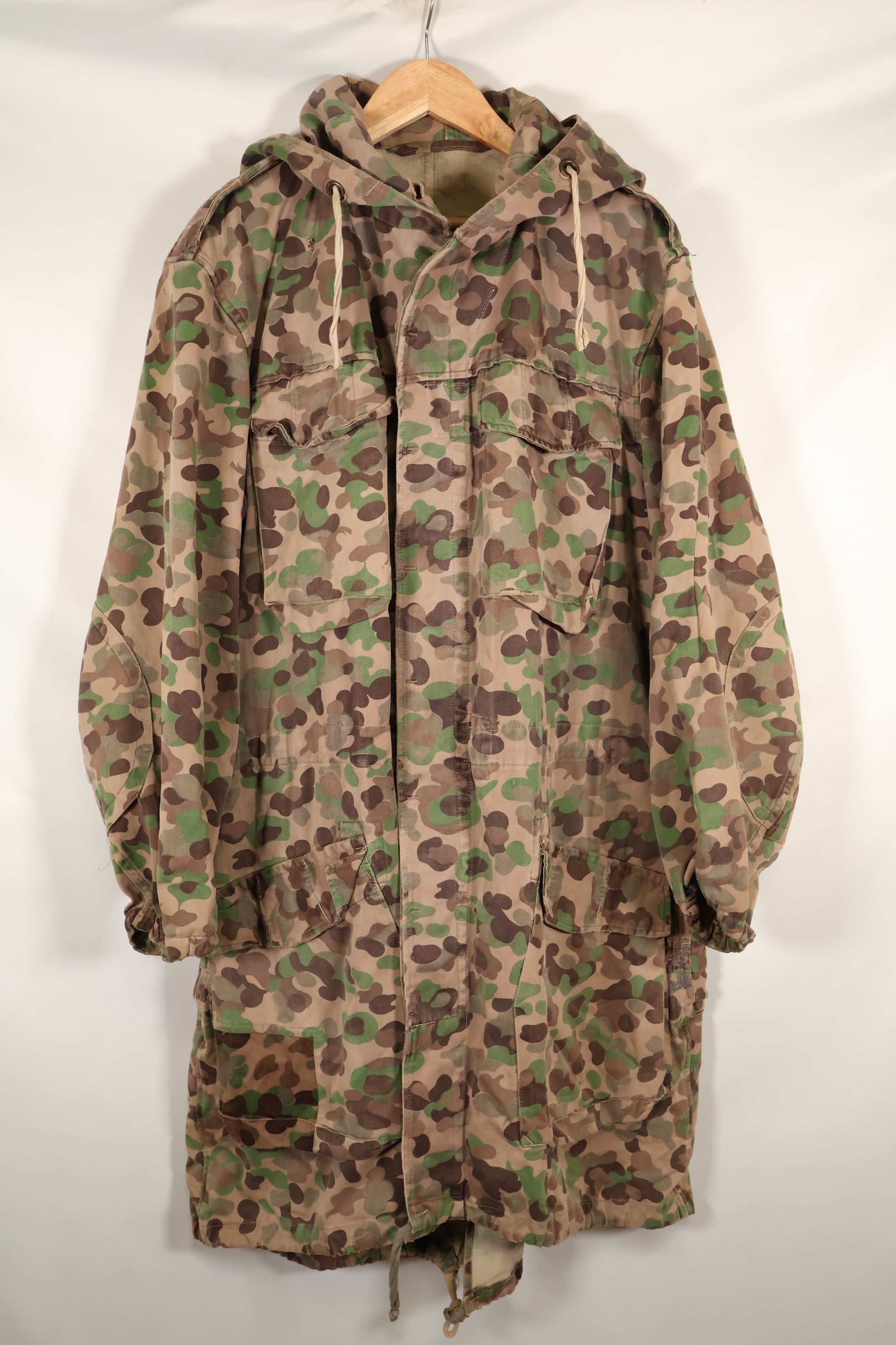1960s–70s: M57 Austrian Army P-Pattern Camouflage Hoodie, Used, Grade A