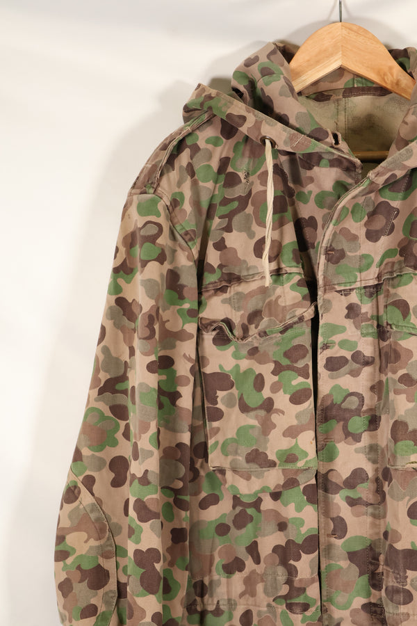 1960s–70s: M57 Austrian Army P-Pattern Camouflage Hoodie, Used, Grade A