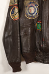 Late 1940s  55J14  U.S. Navy  G-1  Flight Jacket  Very early model  With patches  Rare item