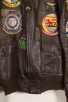 Late 1940s  55J14  U.S. Navy  G-1  Flight Jacket  Very early model  With patches  Rare item