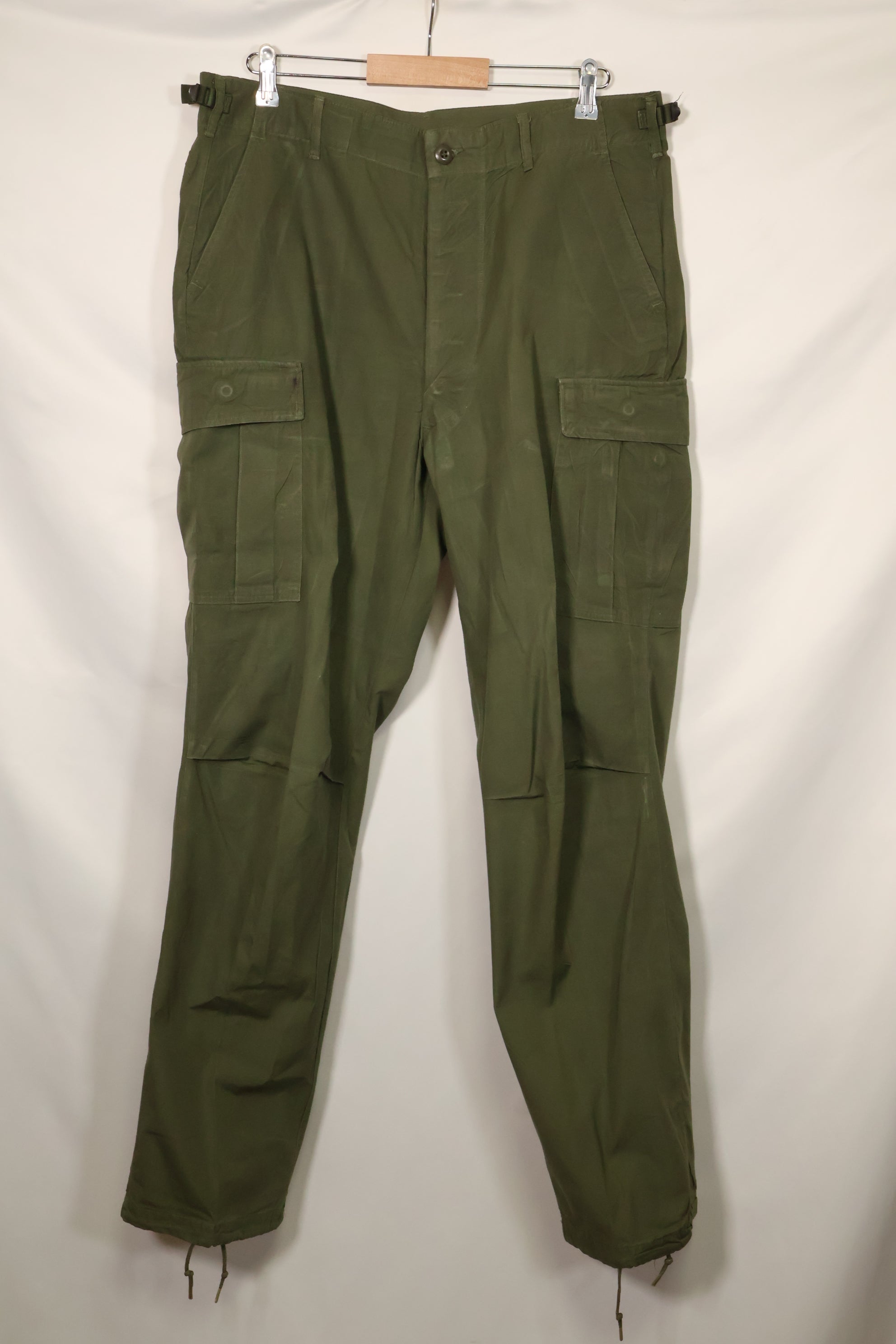 1967 Contract 3rd Model Non Ripstop Jungle Fatigue Pants L-L Used