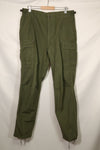 1967 Contract 3rd Model Non Ripstop Jungle Fatigue Pants L-L Used