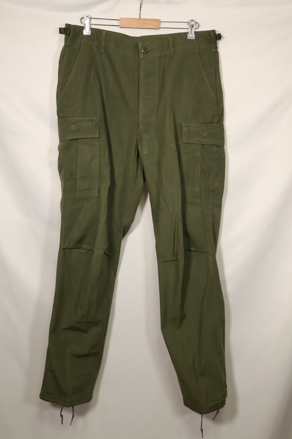 1967 Contract 3rd Model Non Ripstop Jungle Fatigue Pants L-L Used