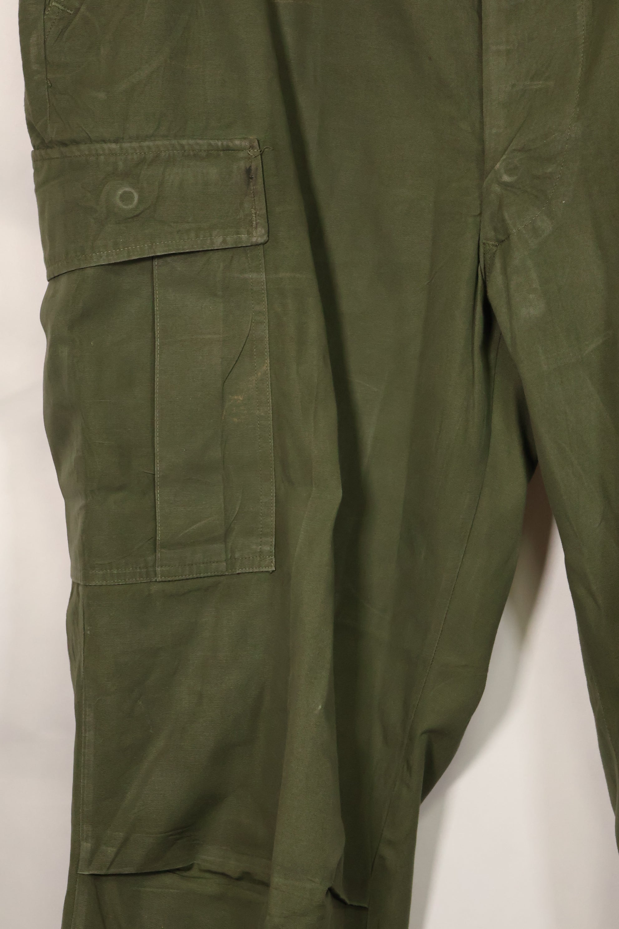 1967 Contract 3rd Model Non Ripstop Jungle Fatigue Pants L-L Used