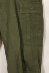 1967 Contract 3rd Model Non Ripstop Jungle Fatigue Pants L-L Used