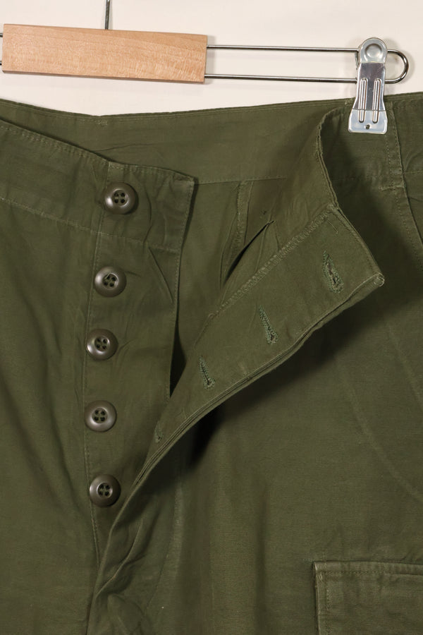 1967 Contract 3rd Model Non Ripstop Jungle Fatigue Pants L-L Used