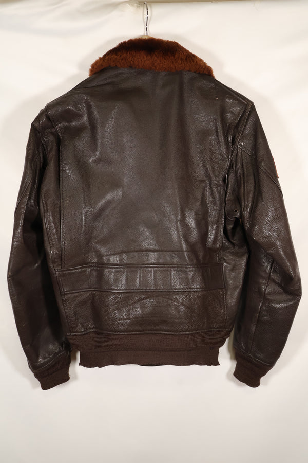 Late 1940s  55J14  U.S. Navy  G-1  Flight Jacket  Very early model  With patches  Rare item