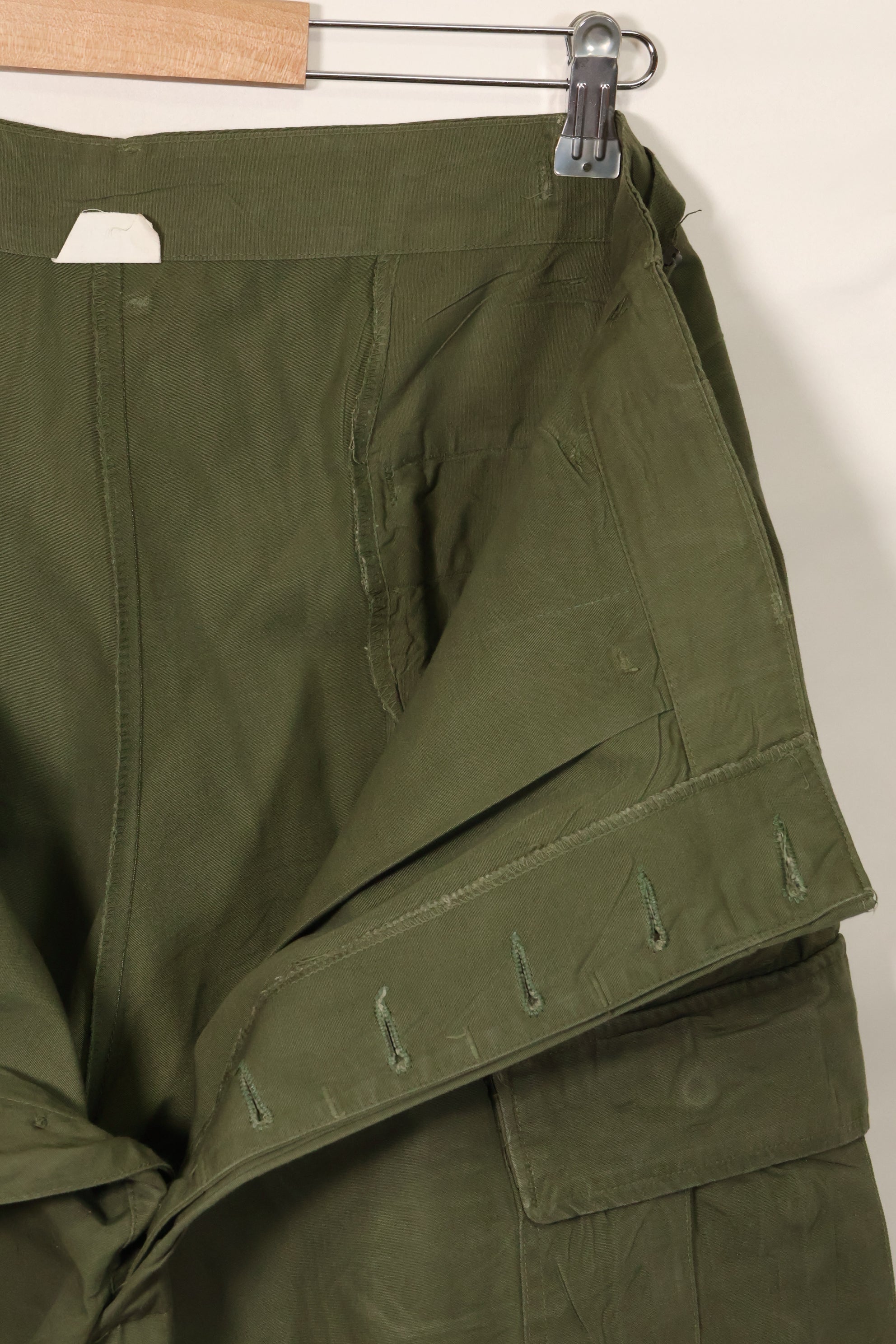 1967 Contract 3rd Model Non Ripstop Jungle Fatigue Pants L-L Used