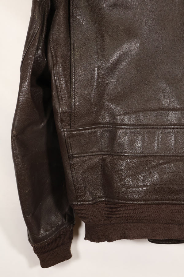 Late 1940s  55J14  U.S. Navy  G-1  Flight Jacket  Very early model  With patches  Rare item