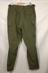 1967 Contract 3rd Model Non Ripstop Jungle Fatigue Pants L-L Used