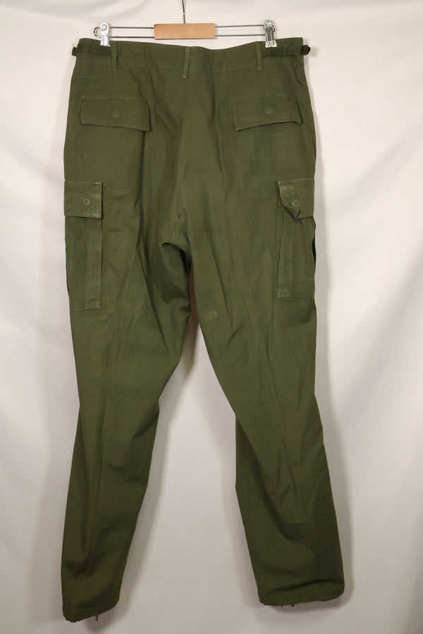 1967 Contract 3rd Model Non Ripstop Jungle Fatigue Pants L-L Used
