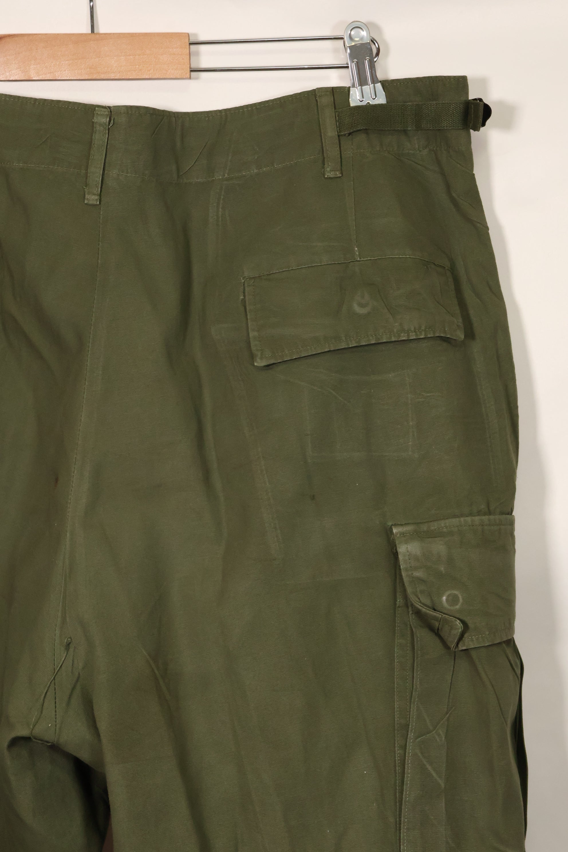 1967 Contract 3rd Model Non Ripstop Jungle Fatigue Pants L-L Used