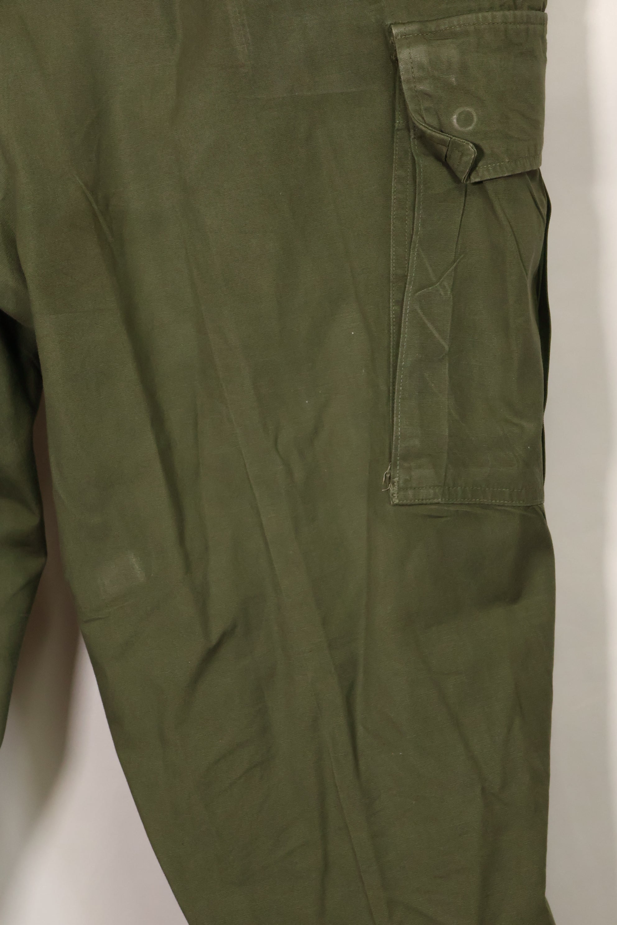 1967 Contract 3rd Model Non Ripstop Jungle Fatigue Pants L-L Used