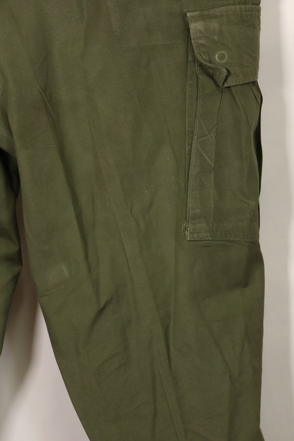 1967 Contract 3rd Model Non Ripstop Jungle Fatigue Pants L-L Used