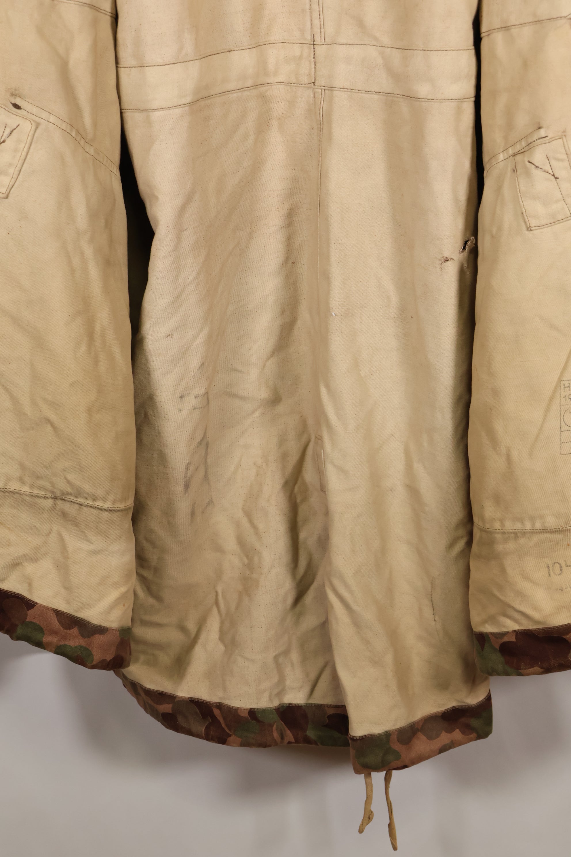 1960s–70s: M57 Austrian Army P-Pattern Camouflage Hoodie, Used, Size B