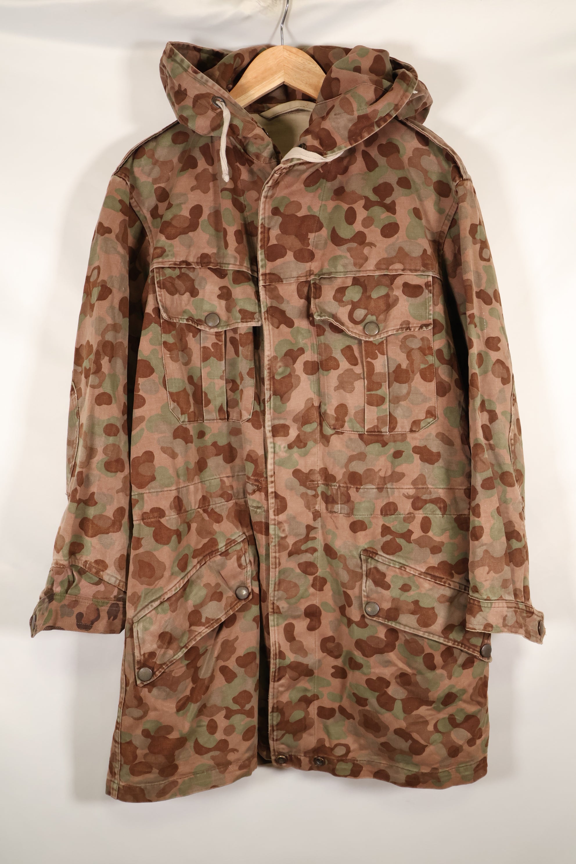 1960s–70s M57 Austrian Army P-Pattern Camouflage Hoodie, Used, Size C