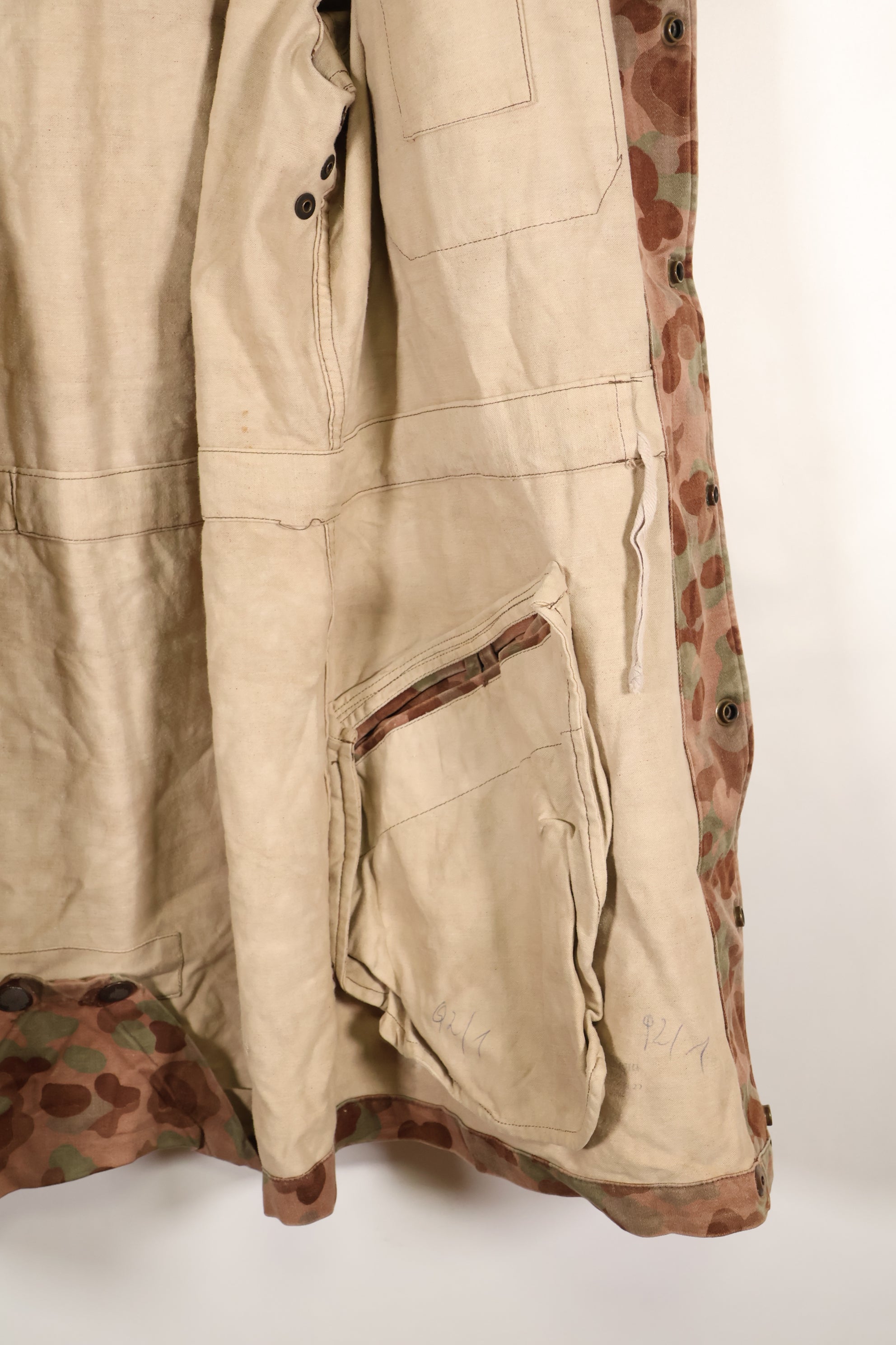 1960s–70s M57 Austrian Army P-Pattern Camouflage Hoodie, Used, Size C